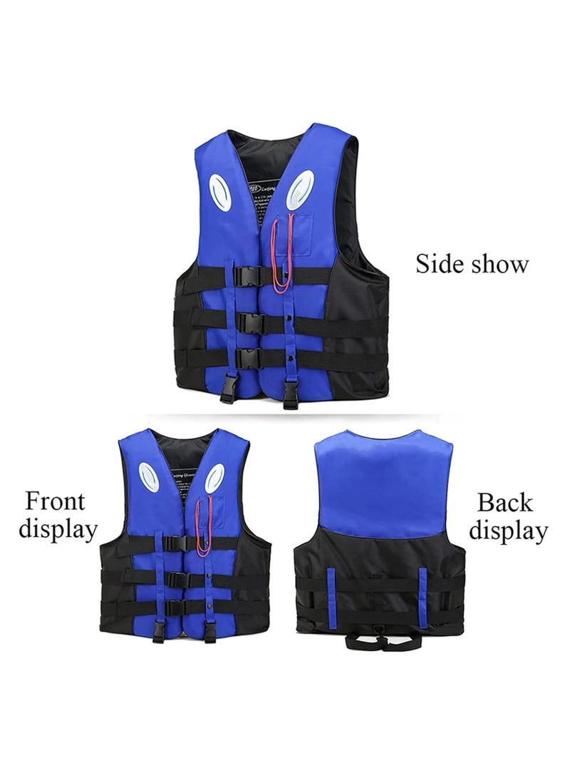 REBENUO Life Jacket Safety Vests Water Suit Kayak Boating Swimming Surfing Drifting Gear Size {XXL} .90 to 120 Kg (blue) - Image 4