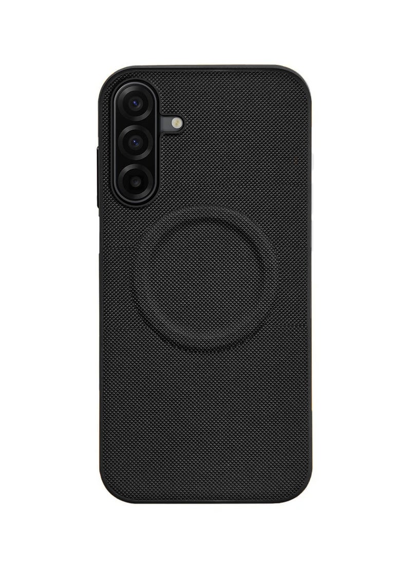 Wtech Samsung Galaxy A17 5G 2025 Luxury High Quality Magnetic Silicone Sides Case Cover (MCRPSN) - Black - Image 2