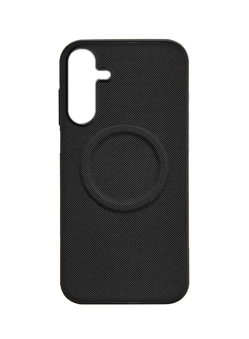 Wtech Samsung Galaxy A17 5G 2025 Luxury High Quality Magnetic Silicone Sides Case Cover (MCRPSN) - Black - Image 3