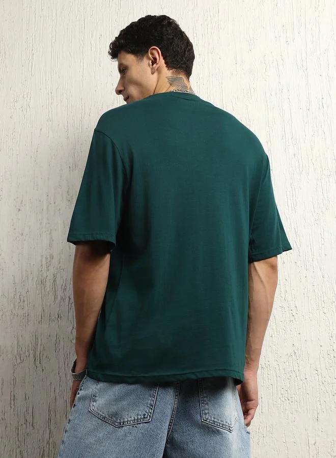 Hubberholme Freedom Graphic Print Oversized T-Shirt by Styli