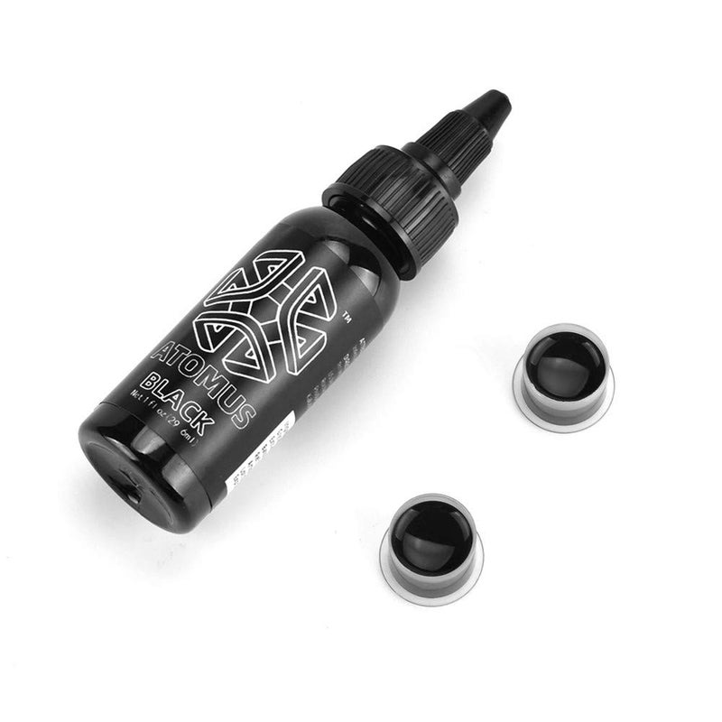 JimKing 30ml Tattoo Ink, Tattoo Color Supply, Black Pigment Natural Plant Tattoo Ink for Permanent Makeup Tattoos (Black) - Image 5