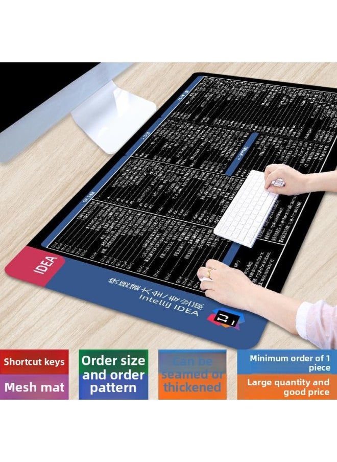 Generic - [IDEA Shortcut] Oversized WPS + CAD Mouse Pad Maya Office Computer Pad Blender Keyboard Pad-Color:1000*500*2mm-Pattern:3D MAX Shortcuts Pro - Image 1