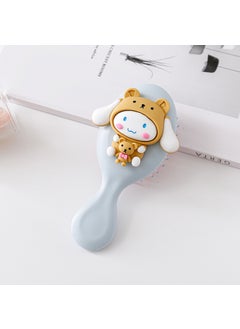 Cute Cartoon Mini Air Cushion Comb Small Massage Comb Small Comb Girl Air Bag Comb Portable Childrens Hair CombBlue handle comb Blue handle comb