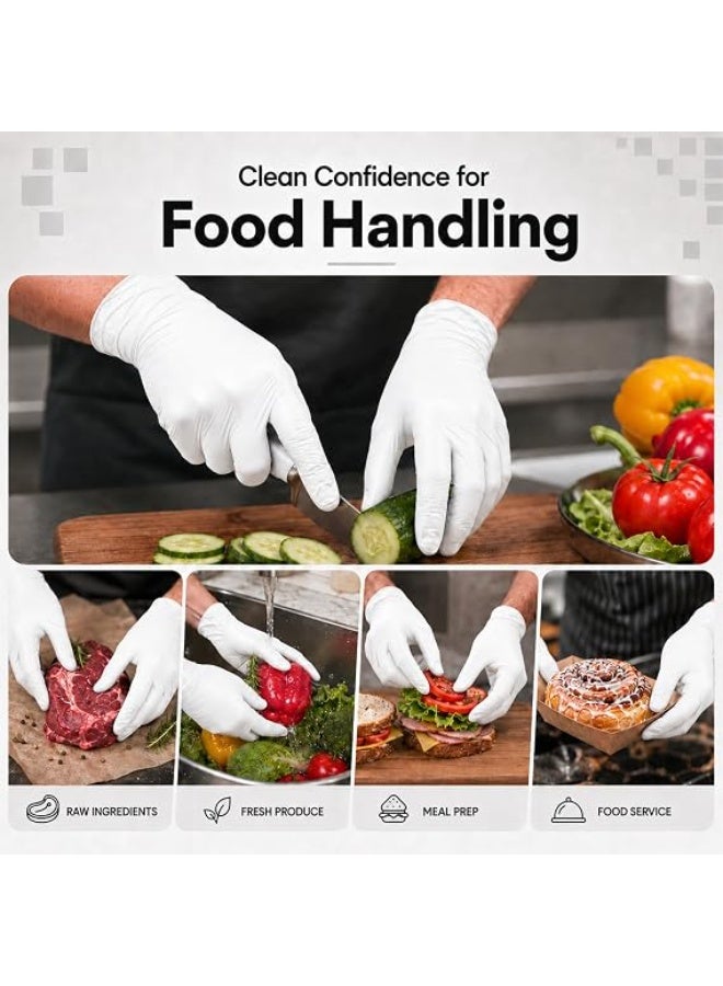 general Disposable Nitrile Gloves, Chemical Resistant, Powder-Free, Latex-Free, Non-Sterile, Food Safe,White,100,XL - Image 4