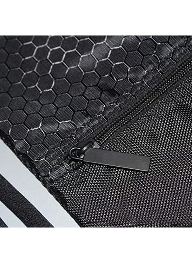 rocooart Drawstring Backpack,Sports Canvas Bag,Waterproof Oxford Fabric Drawstring Bag,Swimming Bag,Basketball Bag,Soccer Bag,Zipper 43*49cm(Black)  - Image 4