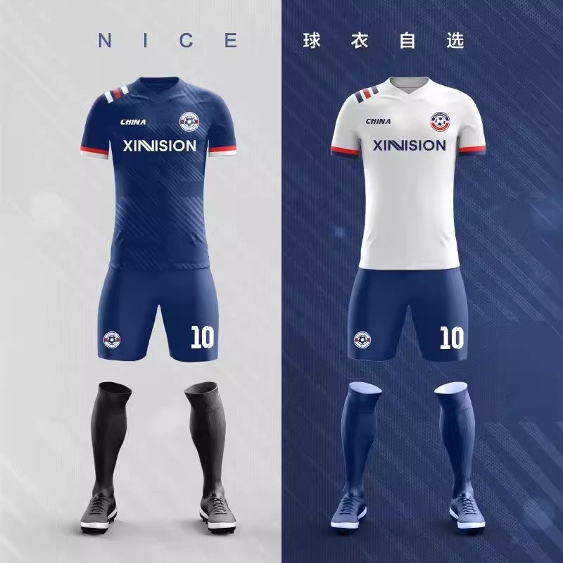 Full Body Printed Football Clothing Suit Men'S Team Competition Uniform Sports Training Clothing Printed Short Sleeve Football Clothing Children - Image 4