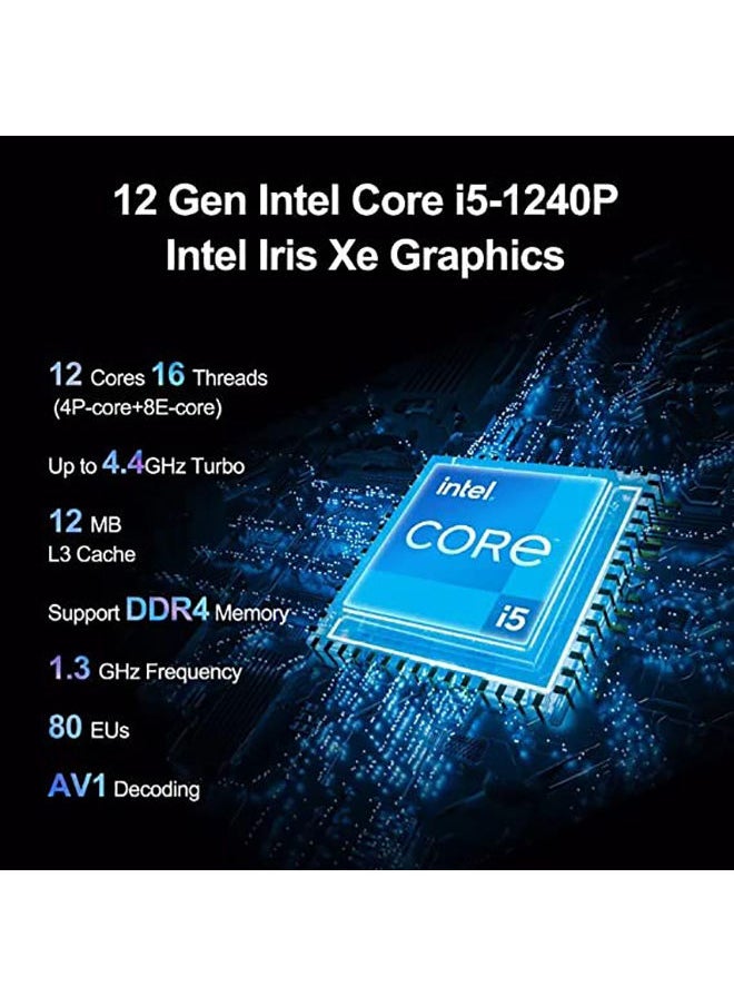 Intel - Intel NUC 12 Pro Mini PC Desktop Computer i5-1240P Processor/16GB DDR4 RAM/1TB NVME/WIN11(NUC12WSHI5) - Image 1