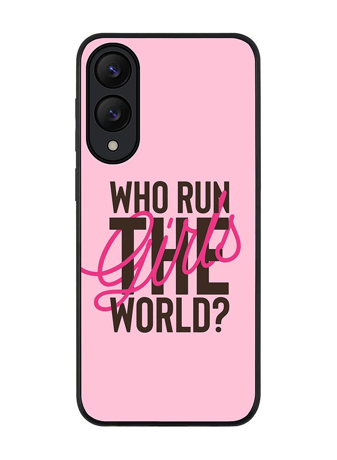 Stylizedd For Samsung Galaxy S25 Edge Case,Slim fit Camera Protection, Shockproof Thin Phone cover  - Who run the world?