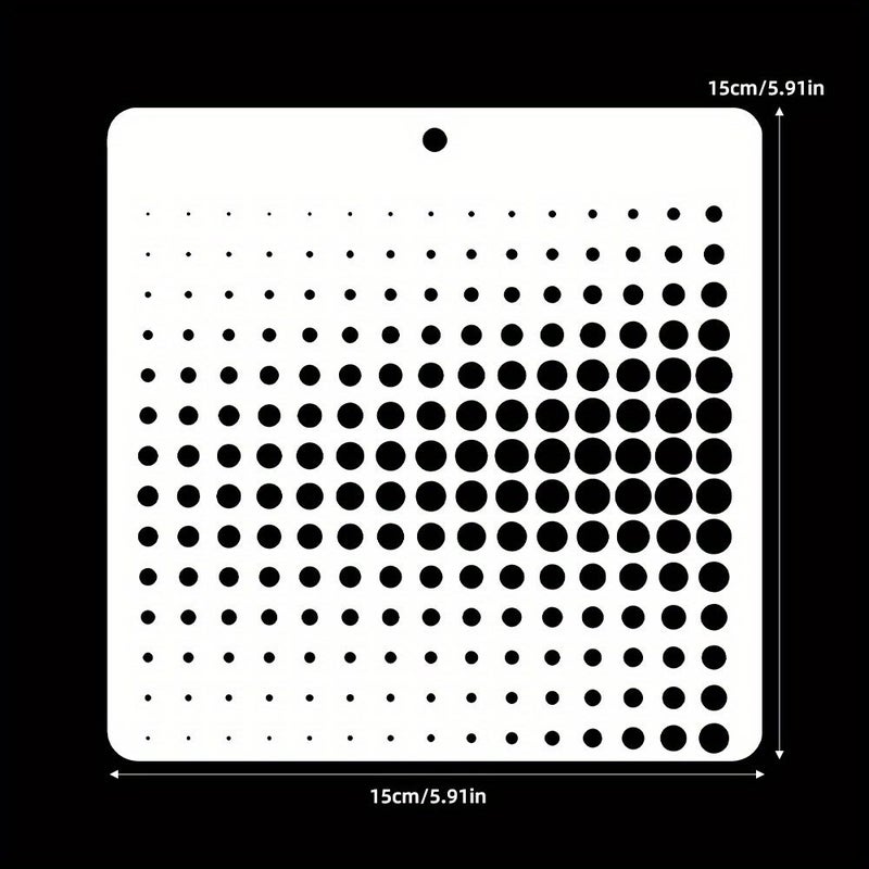 1pc Dot Array Rhythm Background Stencils For Embossing Paper Craft And Diy Scrapbooking Reusable Design For Blessings Birthdays Holiday Cards - Image 5