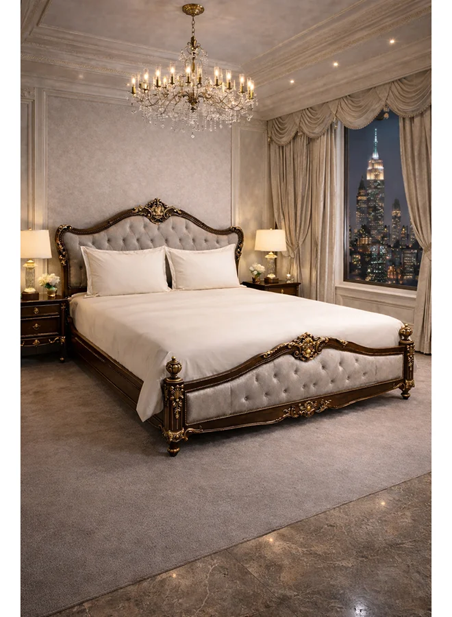 مالبيري ليفينج 100% tencel with Merrow King Flat Bedsheet 3 pcs Set- 1 Sheet 260x280 cms / 2 Pillow Covers with Merrowing, self fabric bag with drawstring 50x75cms - Ivory