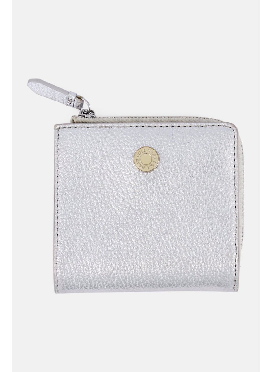 COLE HAAN Women Vartan Card Case, Silver  - Image 1