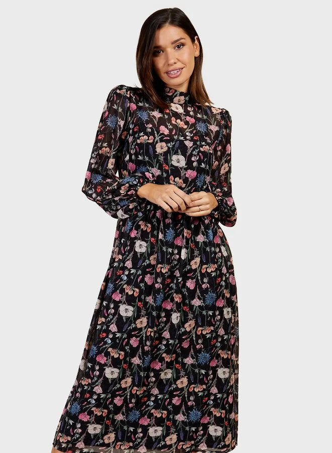 Little Mistress Floral Printed Dress