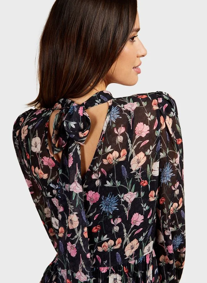 Little Mistress Floral Printed Dress