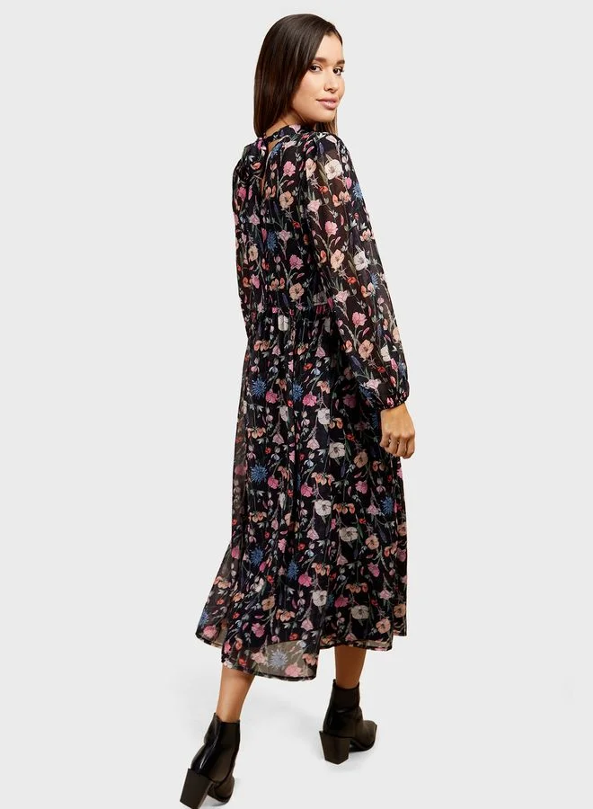 Little Mistress Floral Printed Dress