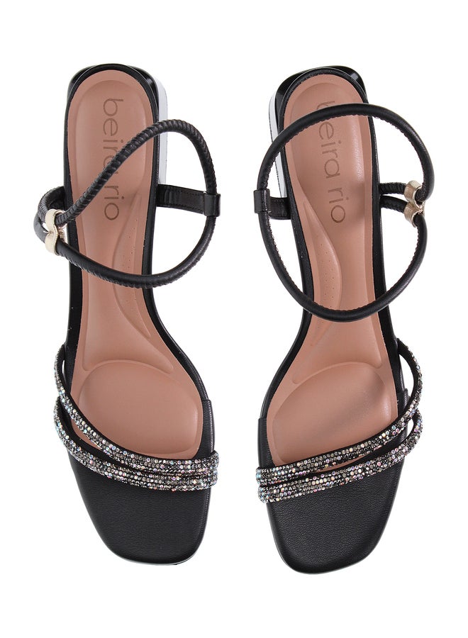 Beira Rio Embellished Flat Thong Sandals - Image 4
