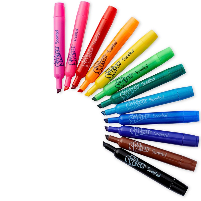 Mr. Sketch Scented Markers, Chisel Tip Marker, Assorted Colors, 22 Count - Image 4