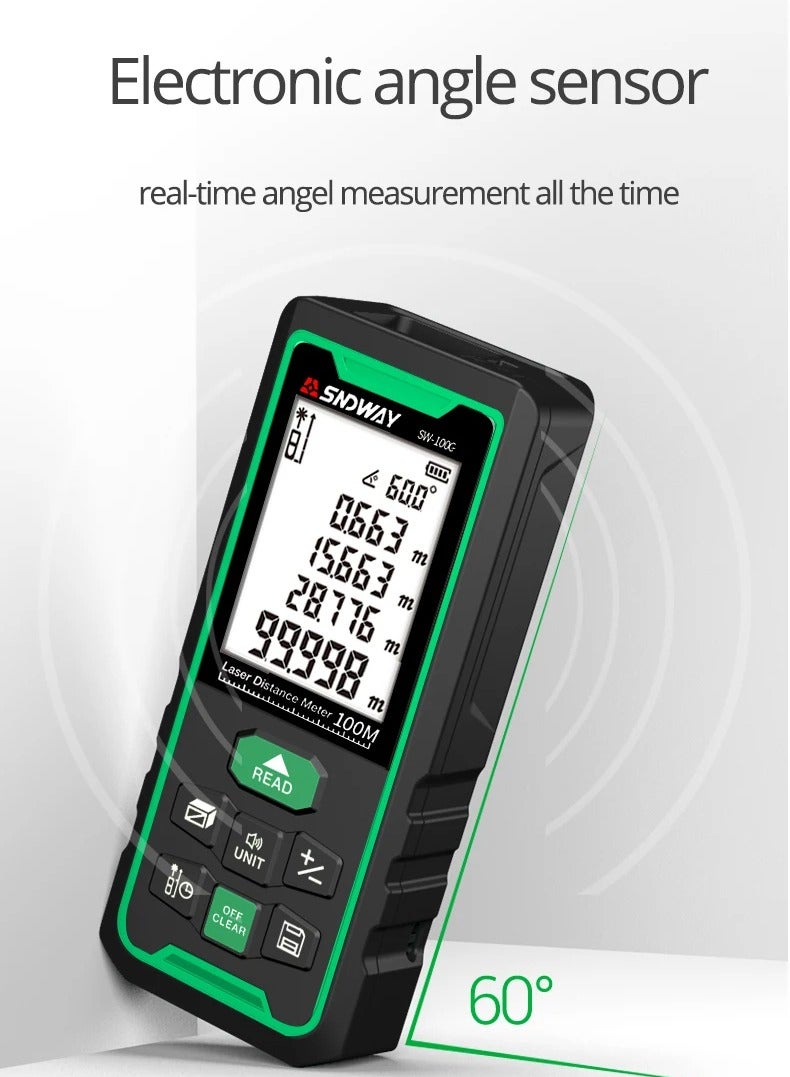 SNDWAY Laser Distance Meter Digital Rangefinder  70m  Range Finder Tape Measure Electronic Level Ruler Roulette - Image 3