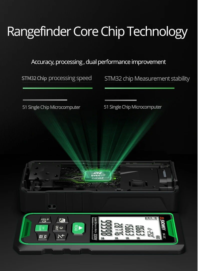 SNDWAY Laser Distance Meter Digital Rangefinder  70m  Range Finder Tape Measure Electronic Level Ruler Roulette - Image 4