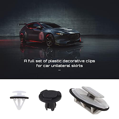 SING F LTD مجموعة كاملة من مشابك التزيين البلاستيكية متوافقة مع مازدا 3 BL (2008-2013) ومازدا 6 GH (2007-2012) قطع غيار استبدال جانبية واحدة - Image 2