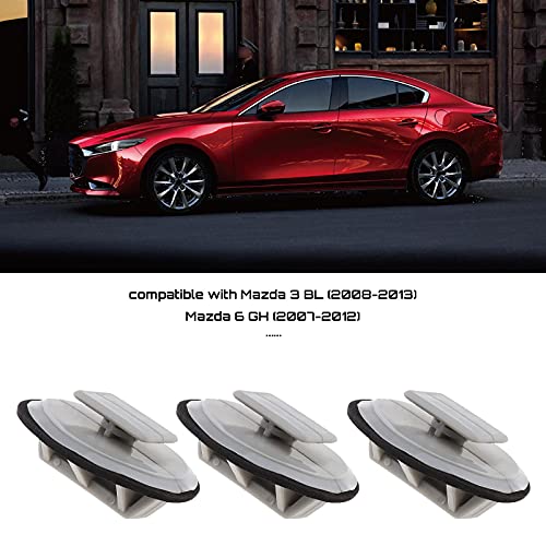 SING F LTD مجموعة كاملة من مشابك التزيين البلاستيكية متوافقة مع مازدا 3 BL (2008-2013) ومازدا 6 GH (2007-2012) قطع غيار استبدال جانبية واحدة - Image 3