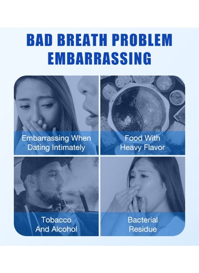 Mint - Multi Effeet Fresh Oral Spray,Bad Breath Treatment for Adults ,Dry and Bad Mouth Smell Removing Drops,Easy to Carry and Handy Fresh Breath Oil-serum, 20 ml - Image 1