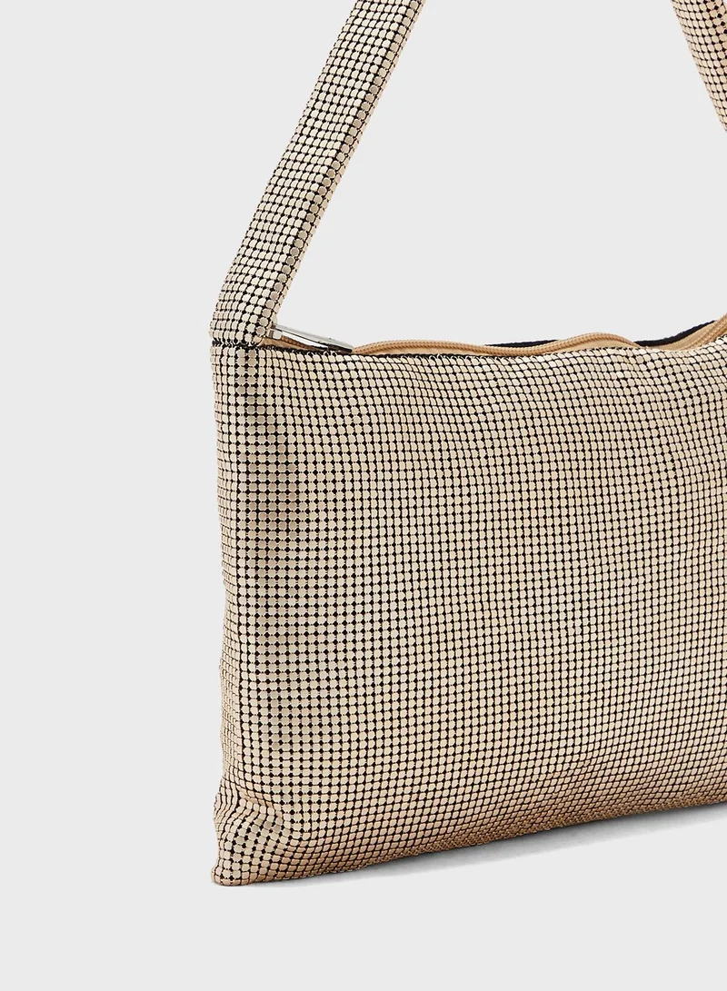 TOPSHOP Shelli Chainmail Shoulder Bag