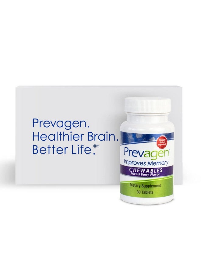 Prevagen Improves Memoryregular Strength 10Mg 30 ChewablesMixed Berry1 PackWith Apoaequorin  Vitamin D With Attractive And Stackable Prevagen Storage BoxBrain Supplement For Better Brain Health - Image 1