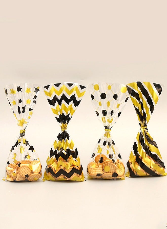 50-piece Candy Goodie Gift Bags with Twist Ties for Birthday Gift Chocolate Cookie Snack - Image 2