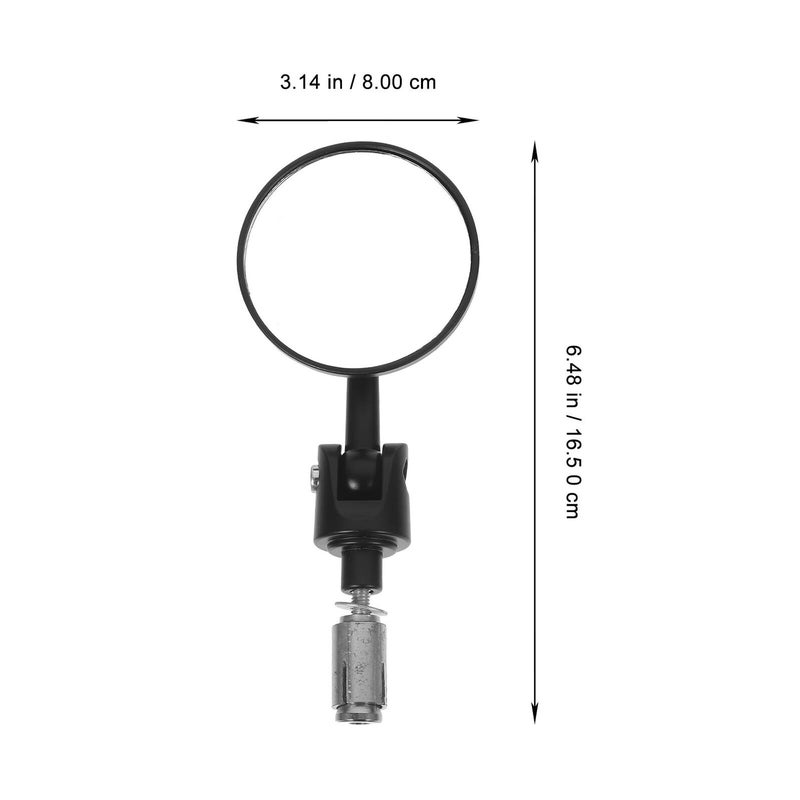 360 Degree Rotatable Convex Bike Handlebar Mirrors 2 Pack with Wrench for Mountain Road Bicycles Safety - Image 3