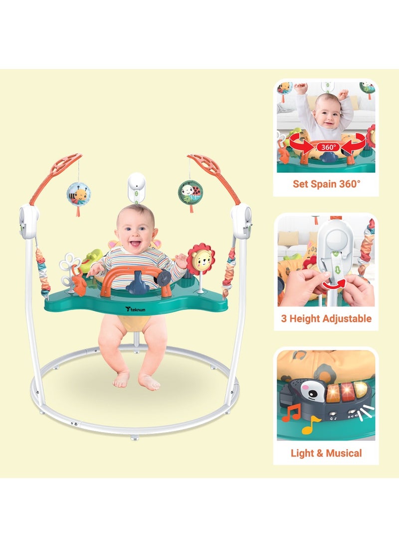 TEKNUM - TEKNUM Baby Activity Jumper with Music and Toys - White - Image 1