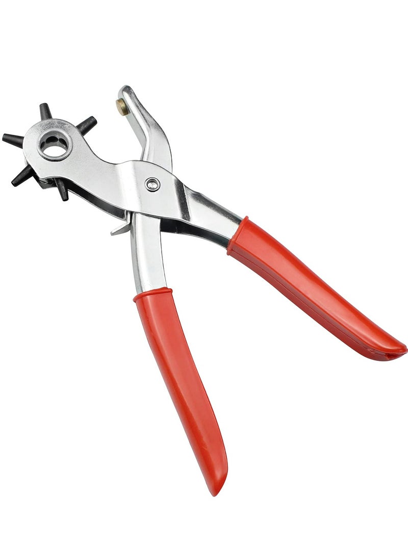 Metal 9 Punch Plier Multifunction Repair Tool Belt Hole Maker Belt Punch Plier - Image 2