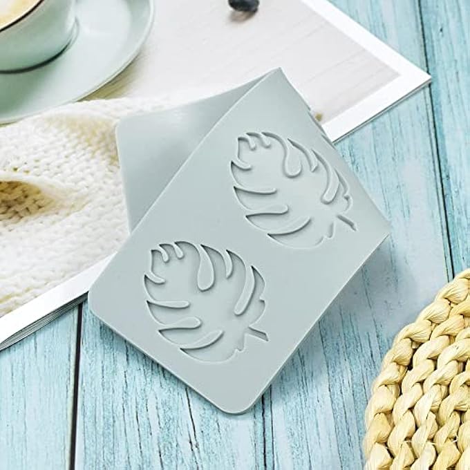 Fondant Silicone Moulds Tropical Leaves Silicone Imprint Mat Gum Paste Press Mold For Cake Chocolate Cupcake Decorating Cake Toppers Candy Cookies Resin Sugarcraft C772X272X012Inch - Image 3