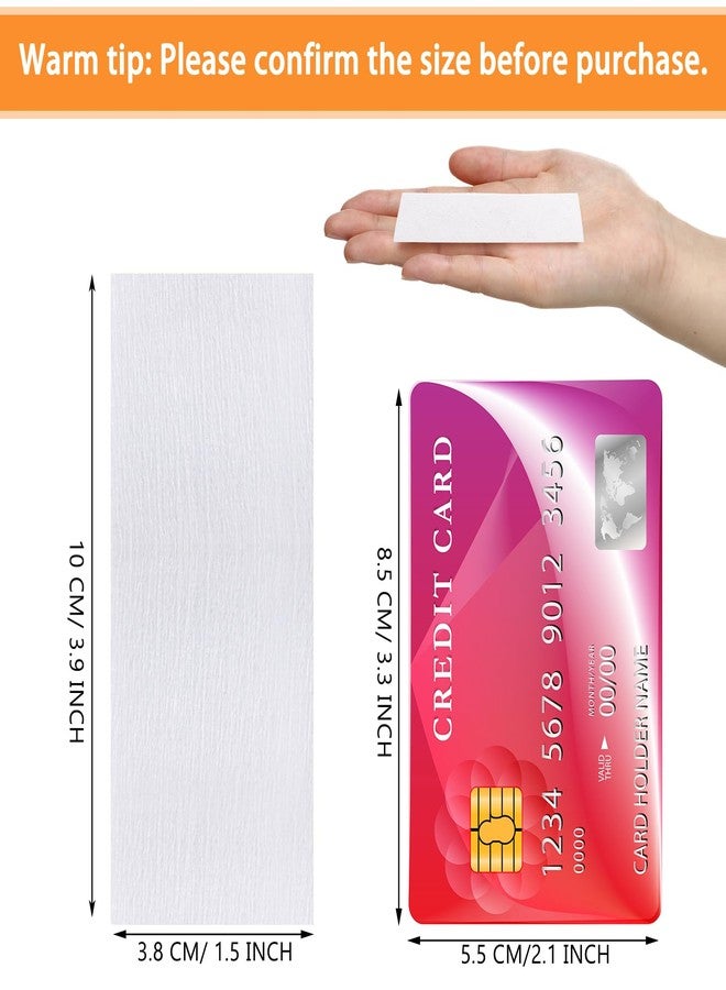 Blulu 400 Wax Strips Non Woven for All Skin Types Facial and Body Hair Removal Wax Paper Strips Epilating for Leg, Chest, Back, Intimate Area And Face 10 x 3.8 cm(White) - Image 2