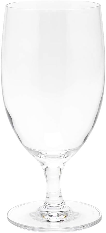 Restaurantware Restaurantware Voglia Nude 14 Ounce Water Goblets Set Of 6 Crystal Goblet Glasses  LaserCut Rim FineBlown Crystal Water Glasses For Weddings Anniversaries And Special Events DishwasherSafe  - Image 3