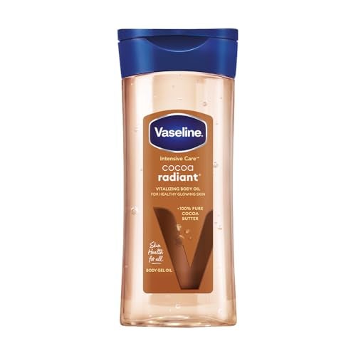 Vaseline Intensive Care Cocoa Radiant Body Oil | With Cocoa Butter | Non-Greasy Formula for Dry Skin | 200 ML - Image 1