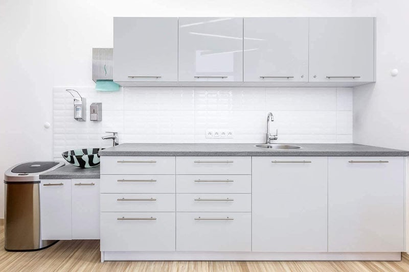 WALLTON - Grey Gloss Peel and Stick Self-Adhesive Removable Thicken Waterproof for Kitchen Countertop Cabinet Wardrobe - 12''x''96 Inches, Vinyl - Image 4