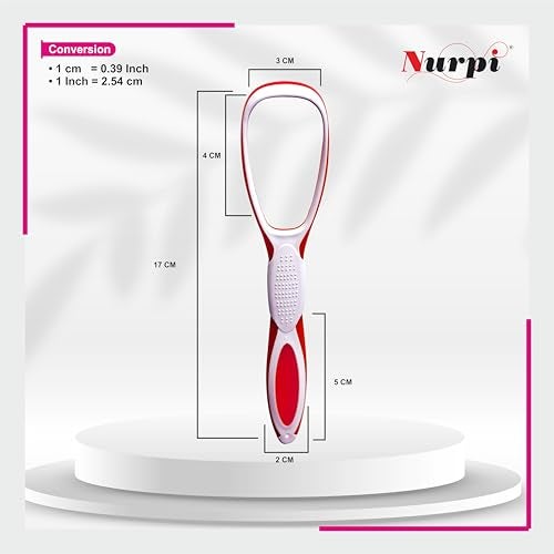 Nurpi soft Plastic silicon Premium Tongue Cleaner for Fights Bad Breath Oral Health Care Tool, Easy to Use for Adults and KidsTravel Friendly (3) - Image 2