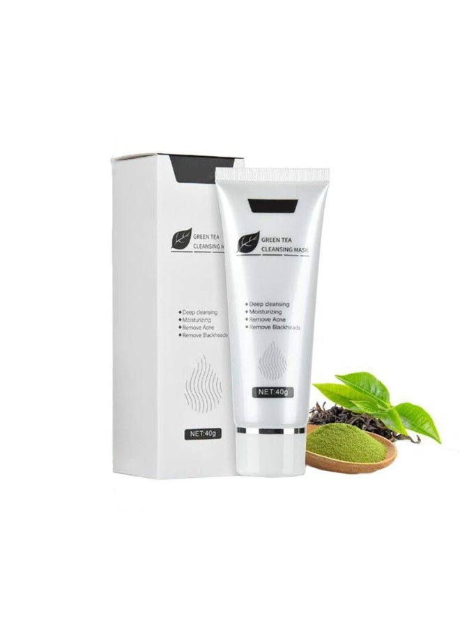 SYOSI Green Tea Face Peel Mask for Blackhead Removal and Acne Treatment - Deep Cleansing Exfoliating Mask that Reduces Fine Lines and Wrinkles - Suitable for All Skin Types  - Image 1