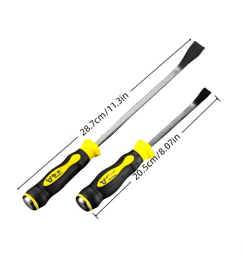 Professional 8 Inch 4 In 1 Pry Bar Set For Tire Removal And Automotive Wheel Maintenance With Manganese Steel Construction - Image 3