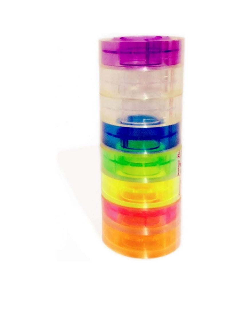 ORYX Crystal Clear Tape On Colored Core Economy  (3/4in) 36YD  - Image 3
