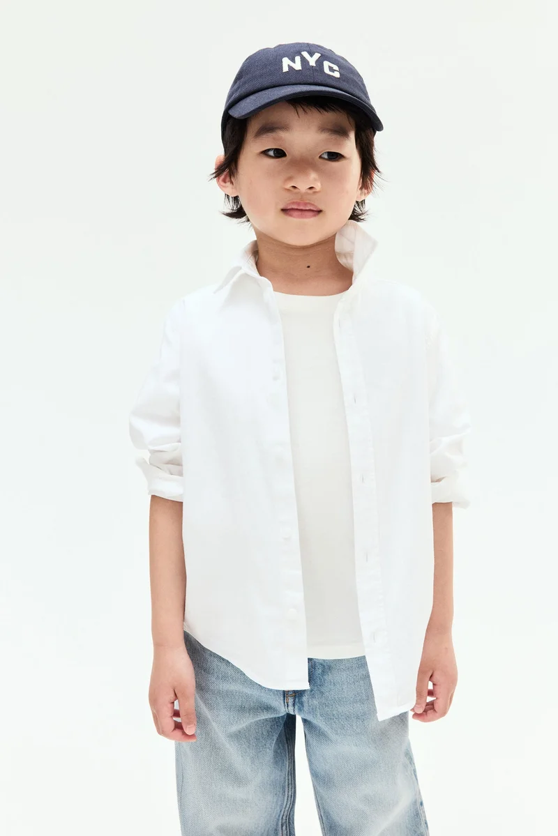 اتش اند ام قميص من القطن