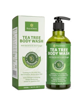 Roycederm Antifungal Body Wash & Soap, Antibacterial Tinea Versicolor Body Wash, Tea Tree Back Acne, Folliculitis Body Wash, For Jock Itch, Athletes Foot, Body Odor, Ringworm  - Image 1