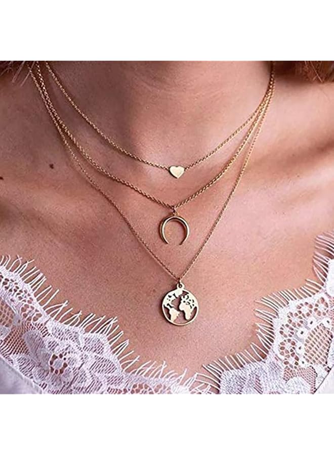 YouBella Fashion Jewelery Gold Plated Necklace And Earrings Combo Jewelery Set For Girls And Women Gold - Image 3