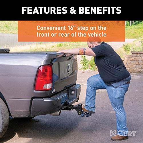 CURT 45909 Folding Hitch Step for Adjustable Channel Mount - Image 5