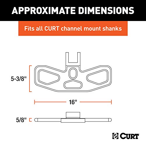 CURT 45909 Folding Hitch Step for Adjustable Channel Mount - Image 2