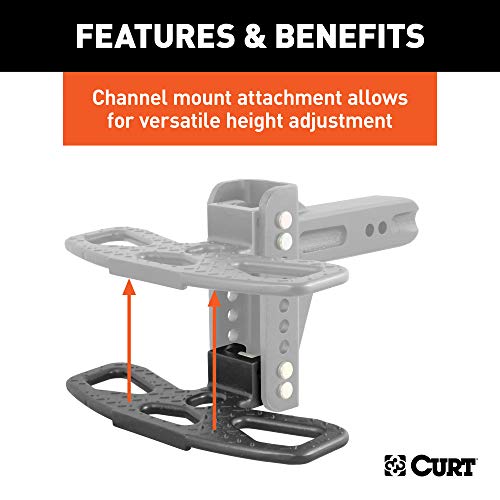 CURT 45909 Folding Hitch Step for Adjustable Channel Mount - Image 4