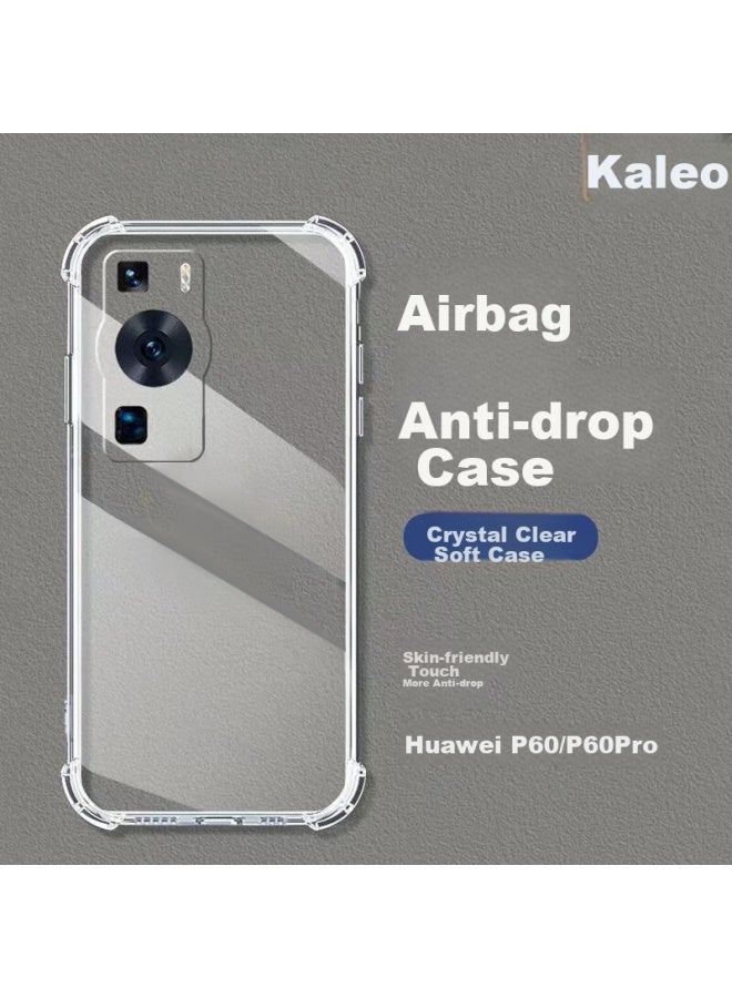 kelleia Kalai'ao Huawei P60/p60pro Phone Case, Huawei P60 Protective Cover, Full Protection Shockproof Tpu Airbag Soft Case/protective Case, Transparent, 6.67 Inches - Image 1