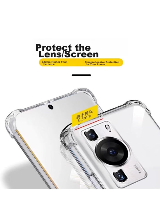 kelleia Kalai'ao Huawei P60/p60pro Phone Case, Huawei P60 Protective Cover, Full Protection Shockproof Tpu Airbag Soft Case/protective Case, Transparent, 6.67 Inches - Image 4
