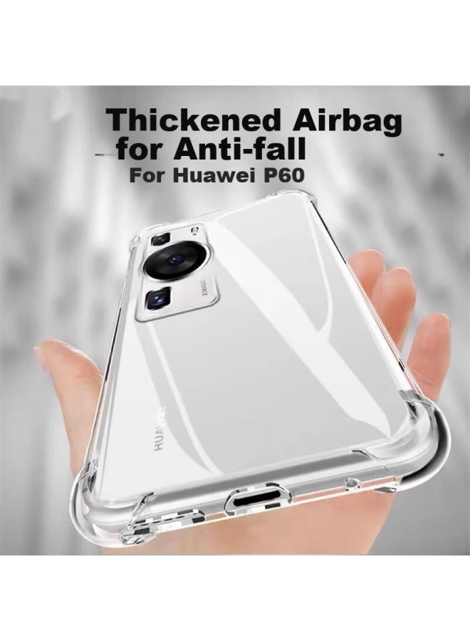 kelleia Kalai'ao Huawei P60/p60pro Phone Case, Huawei P60 Protective Cover, Full Protection Shockproof Tpu Airbag Soft Case/protective Case, Transparent, 6.67 Inches - Image 2