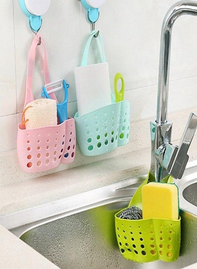 Vedora Adjustable Kitchen Bathroom Water Drainage Plastic Basket with Faucet Sink Caddy - Image 4